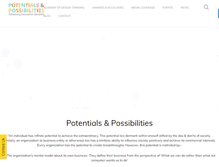Tablet Screenshot of potentialsandpossibilities.com